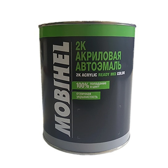 Автоэмаль 2К акриловаяя 307 Зеленый сад Mobihel двухкомпонентная 0,75л + отвердитель 9900, 0,375л