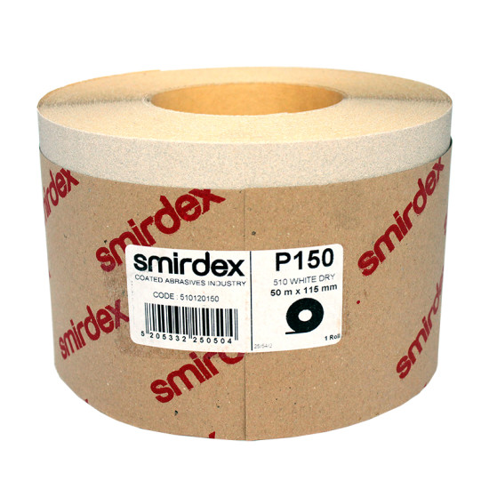 Наждачная бумага Smirdex 510 White Line рулон белый 116ммх25м (50 м), P=150