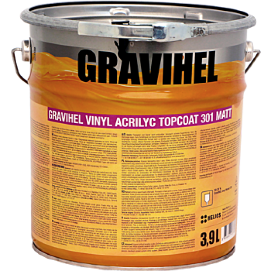 GRAVIHEL винил-акриловая эмаль 301-002, матовая