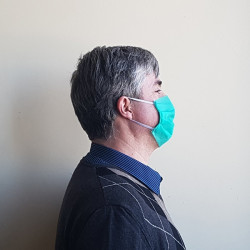 Захисна трьохшарова маска СР 001, зелена (упаковка - 10шт)