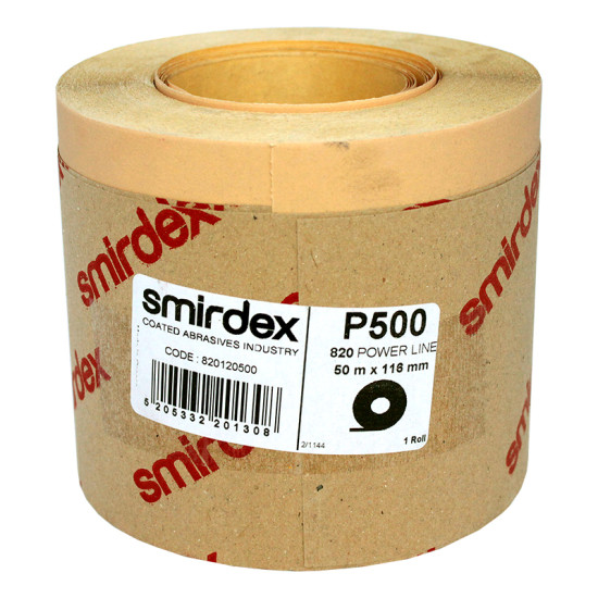 Наждачний папір Smirdex 820 Power Line у рулонах 116 мм х 50 м, Р=500